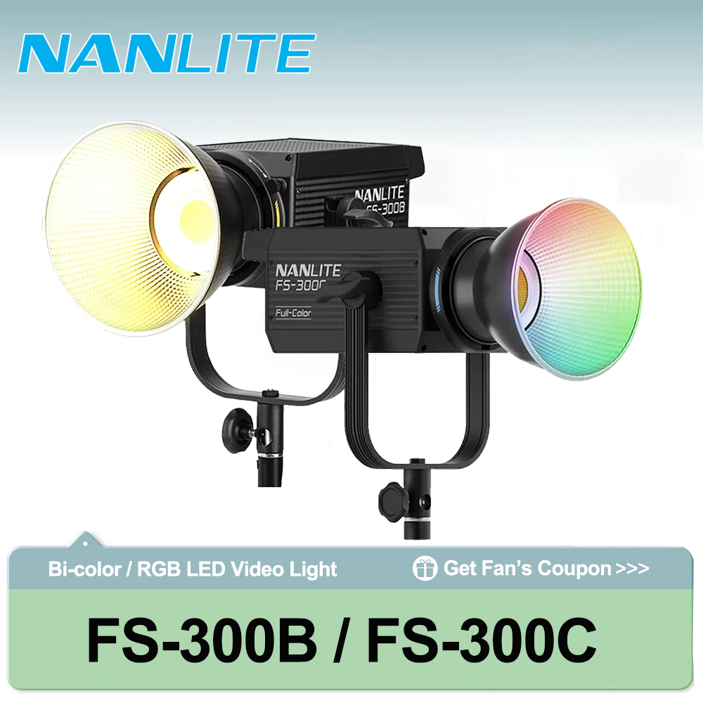Photography Lighting Grid - Lumière LED bicolore Nanlite FS-300B avec
