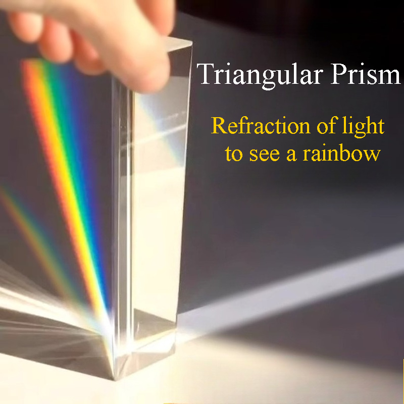 Lighting Glass Photography - 1PC Prisme triangulaire arc-en-ciel en verre