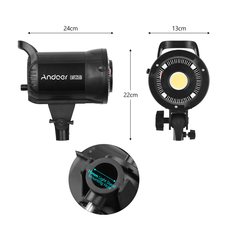 Andoer LM135Bi Portable LED ph - Photography Lighting Grid avis et prix