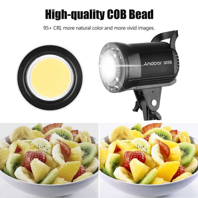 Andoer LM135Bi Portable LED ph - Photography Lighting Grid avis et prix