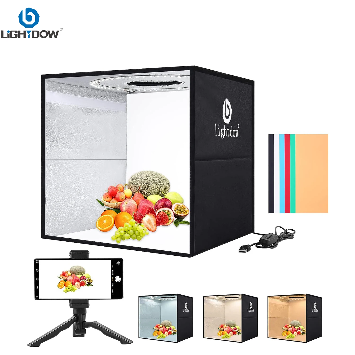 Lightdow-Kit de boîte à lumièr - Photography Video Lighting Kit avis et prix