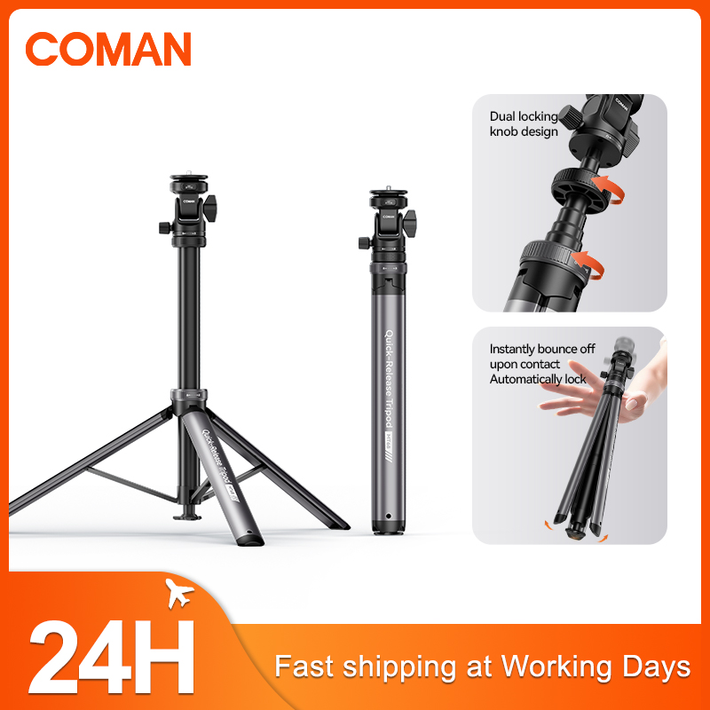 COMAN MT68 un clic Pop up supp - Photography Video Lighting Kit With Adjustable Tripod Stand avis et prix