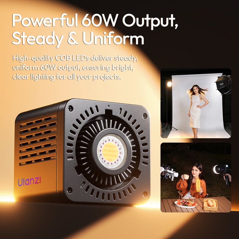 Ulanzi C60 RGB Portable 60W CO - Photography Lighting Grid avis et prix