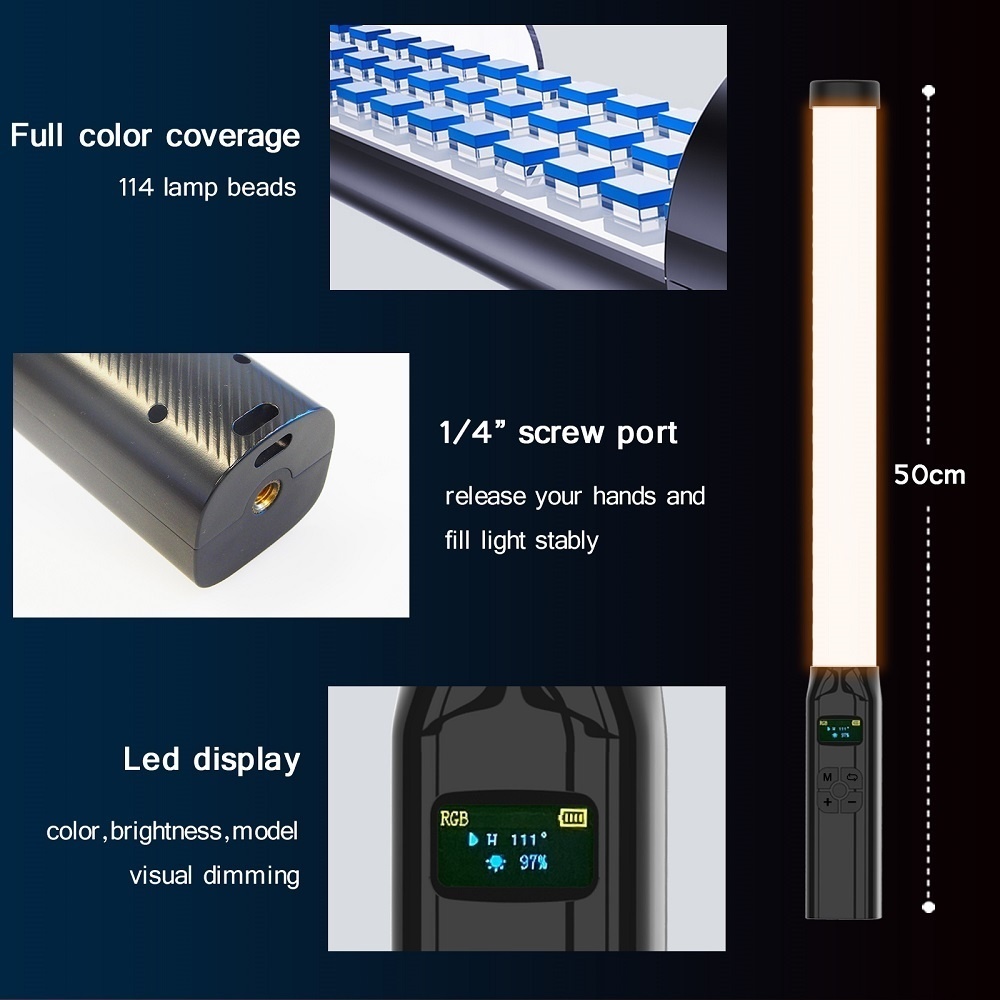 Baguette lumineuse RVB légère  - Photography Lighting Grid avis et prix