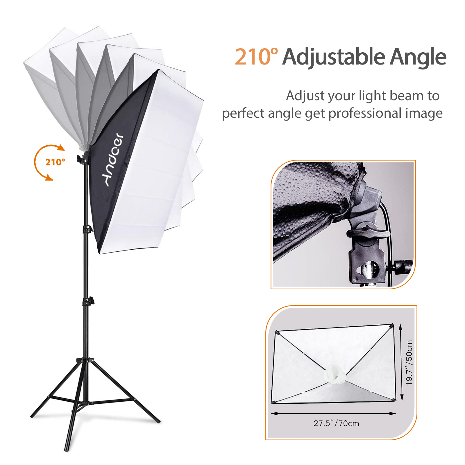 Andoer Studio photographie lum - Photography Video Lighting Kit avis et prix